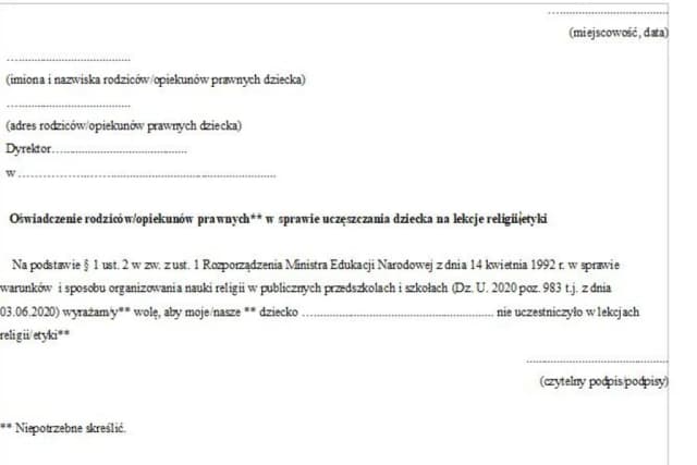 Jak wypisać dziecko z religii – prosta procedura i ważne informacje Jak wypisać dziecko z religii – prosta procedura i ważne informacje