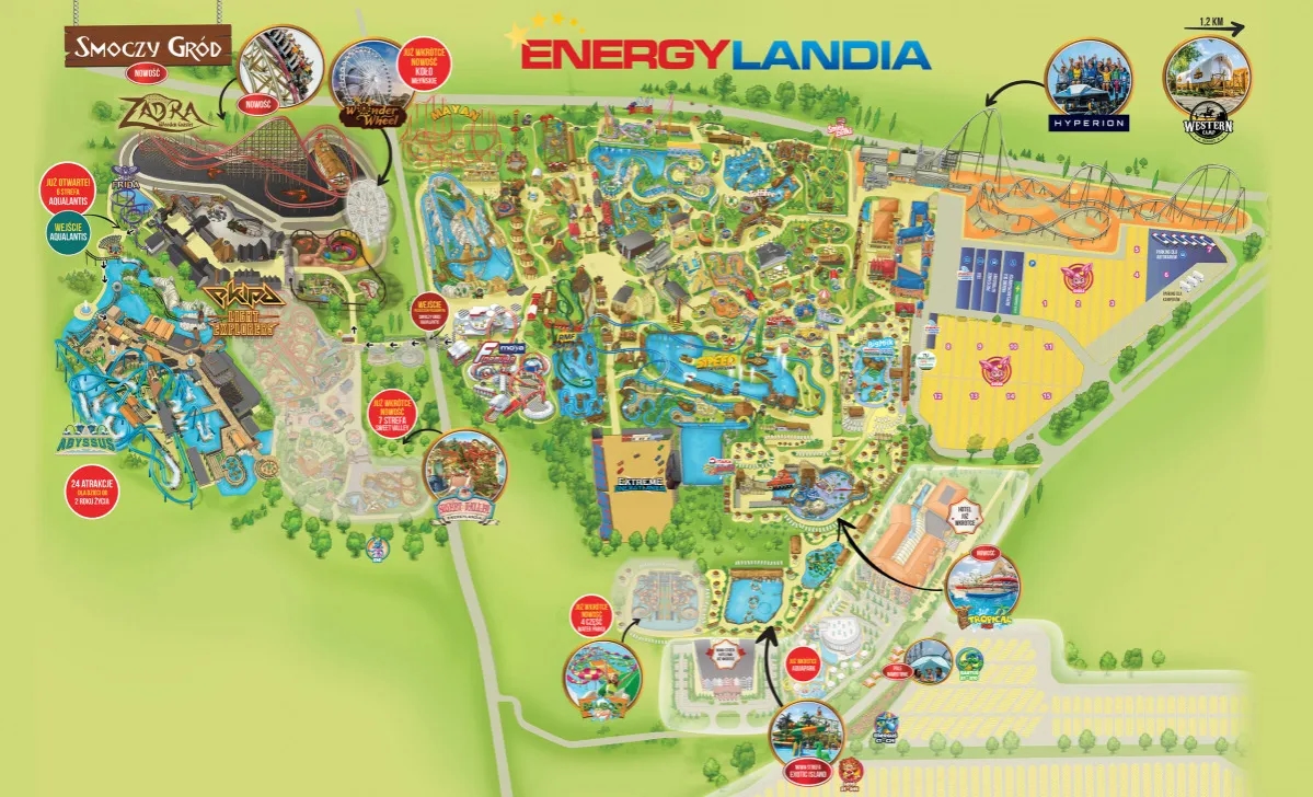 Gdzie leży Zator Energylandia i jak łatwo dojechać do największego parku rozrywki?